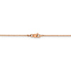 18" 14k Rose Gold 1.0mm Box Chain Necklace