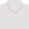 18" 14k Rose Gold 1.0mm Box Chain Necklace