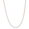 20" 14k Rose Gold 1.0mm Box Chain Necklace