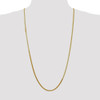 30" 14k Yellow Gold 3mm Silky Herringbone Chain Necklace