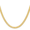 20" 14k Yellow Gold 6.5mm Silky Herringbone Chain Necklace