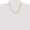 20" 14k Yellow Gold 6.5mm Silky Herringbone Chain Necklace