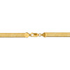 18" 14k Yellow Gold 6.5mm Silky Herringbone Chain Necklace