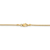 30" 14k Yellow Gold 1.1mm Round Snake Chain Necklace
