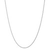 20" 14k White Gold 1.15mm Diamond-cut Machine-made Rope Chain Necklace