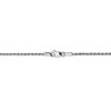 14" 14k White Gold 1.30mm Diamond-cut Machine-made Rope Chain Necklace