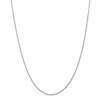 14" 14k White Gold 1.30mm Diamond-cut Machine-made Rope Chain Necklace