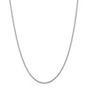 16" 14k White Gold 2.25mm Regular Rope Chain Necklace