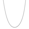 20" 14k White Gold 2.25mm Regular Rope Chain Necklace