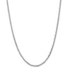 18" 14k White Gold 3mm Concave Anchor Chain Necklace