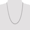 24" 14k White Gold 3.75mm Concave Anchor Chain Necklace