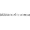 20" 14k White Gold 3.9mm Flat Beveled Curb Chain Necklace