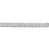 18" 14k White Gold 4.75mm Flat Beveled Curb Chain Necklace