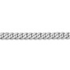 18" 14k White Gold 5.75mm Flat Beveled Curb Chain Necklace
