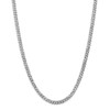 20" 14k White Gold 5.75mm Flat Beveled Curb Chain Necklace