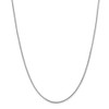 24" 14k White Gold .9mm Franco Chain Necklace
