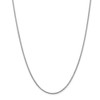 18" 14k White Gold 1mm Franco Chain Necklace