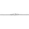 18" 14k White Gold 1.3mm Franco Chain Necklace