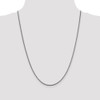 24" 14k White Gold 1.4mm Franco Chain Necklace