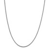 24" 14k White Gold 1.4mm Franco Chain Necklace