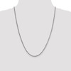 24" 14k White Gold 1.5mm Franco Chain Necklace