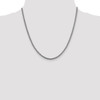 20" 14k White Gold 2.3mm Franco Chain Necklace