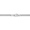 30" 14k White Gold 2.3mm Franco Chain Necklace