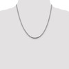 20" 14k White Gold 2.5mm Franco Chain Necklace