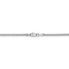 16" 14k White Gold 1.8mm Flat Wheat Chain Necklace