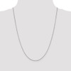 24" 14k White Gold .95mm Box Chain Necklace
