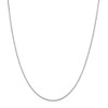 24" 14k White Gold .95mm Box Chain Necklace