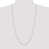 30" 14k White Gold .95mm Box Chain Necklace