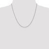 20" 14k White Gold 1mm Box Chain Necklace