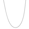 24" 14k White Gold 1mm Box Chain Necklace