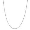 24" 14k White Gold 1.05mm Box Chain Necklace