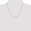 20" 14k White Gold 1.1mm Box Chain Necklace