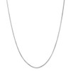 30" 14k White Gold 1.0mm Octagonal Snake Chain Necklace