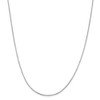 18" 14k White Gold 1.4mm Octagonal Snake Chain Necklace