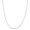 20" 14k White Gold 1.4mm Octagonal Snake Chain Necklace