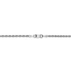 22" 14k White Gold 2.00mm Diamond-cut Quadruple Rope Chain Necklace