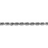 22" 14k White Gold 4.5mm Diamond-cut Quadruple Rope Chain Necklace