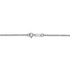 14" 14K White Gold 1.1mm Ropa Chain Necklace