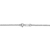 18" 14K White Gold 1.1mm Ropa Chain Necklace