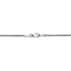 24" 14K White Gold 1.7mm Ropa Chain Necklace