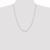 24" 14k White Gold 1.1mm Round Snake Chain Necklace