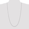 30" 14k White Gold 1.4mm Round Snake Chain Necklace