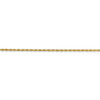 6" 14k Yellow Gold 1.50mm Diamond-cut Rope with Lobster Clasp Chain Bracelet