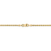 8" 14k Yellow Gold 1.75mm Diamond-cut Rope with Lobster Clasp Chain Bracelet