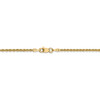 6" 14k Yellow Gold 2mm Regular Rope Chain Bracelet