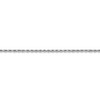 9" 14k White Gold 1.75mm Diamond-cut Rope Chain Anklet